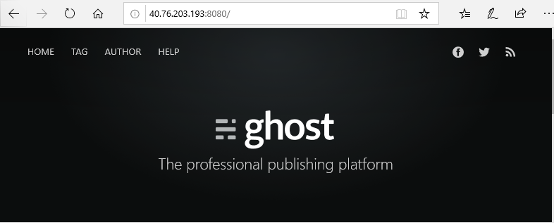 Ghost Homepage